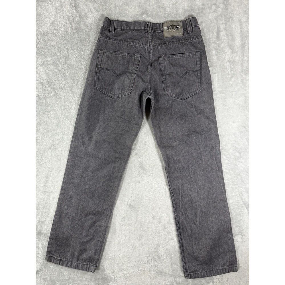 Evolution in Design  Jeans Mens 32x32‎ Grey Denim Straight Fit Y2K